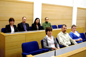 Jury in courtroom