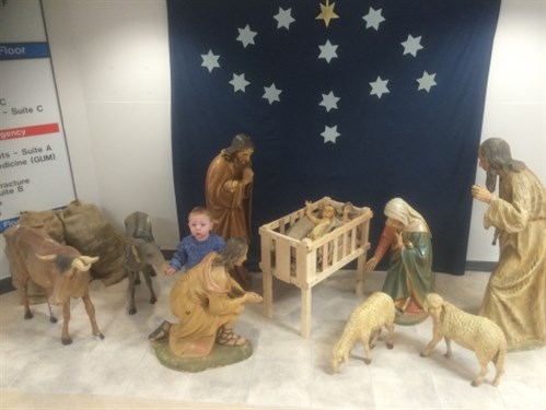Nativity scene draws visitors to hospital