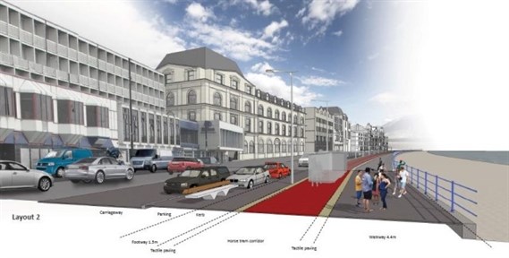 Artist's impression Central Prom proposed layout