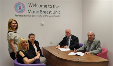 Signing Of MOU At Manx Breast Unit