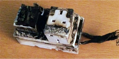 Electrical fire safety image