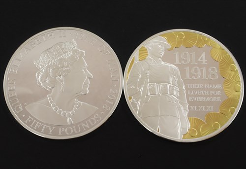 Manx coins presented at Whitehall to mark Armistice Day