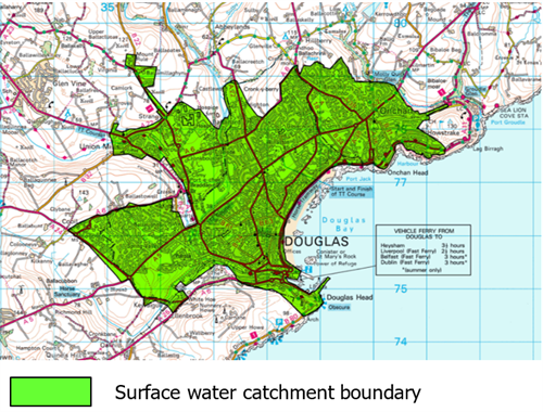Douglas catchment map