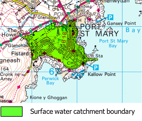 Port St Mary Catchment map