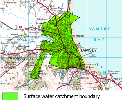 Ramsey catchment map