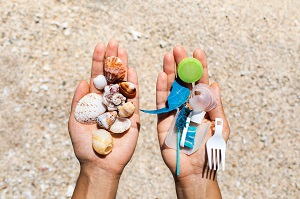 Beach plastic