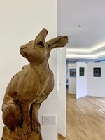 The Hare sculpture is by Stephanie Quayle