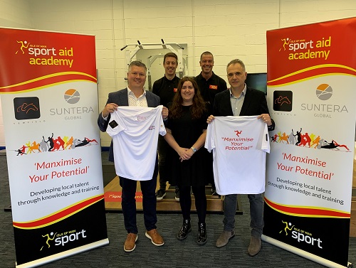 Isle of Man Sport Aid Academy with sponsors