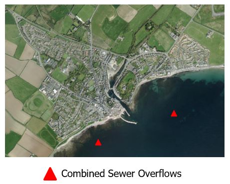 Castletown combined sewer overflows map