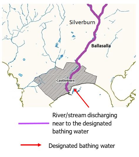 Catletown streams and rivers map
