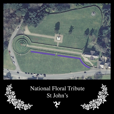 National Floral Tribute site in St. Johns