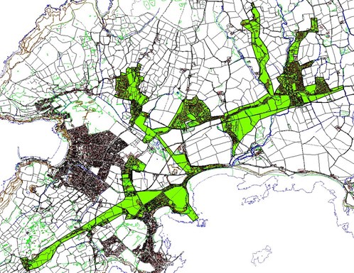 Brewery Bay surface water catchment boundary map
