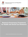Research Governance Framework for Health and Social Care document cover