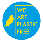 We are plastic free sticker