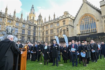 Members of UK parliamentary and representatives from Commonwealth country, British Overseas Territory and Crown Dependency attending the Service of Remembrance in London
