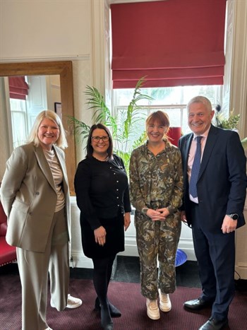 •	Pictured from left to right; 
Deborah Heather, CEO of Visit Isle of Man
Sarah Maltby MHK, Political Member for Visit Isle of Man and Motorsport
Claire McColgan CBE, Director of Culture and Major Events at Liverpool City Council
Ranald Caldwell, Non-Executive Chairman of Visit Isle of Man